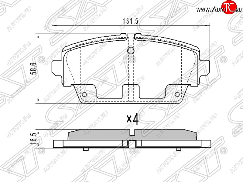 1 479 р. Колодки тормозные SAT (передние, 1.6/1.8)  Nissan Primera ( 3 седан,  3 универсал) - Tino  с доставкой в г. Владивосток