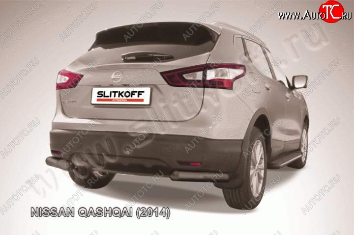 7 199 р. Уголки d76  Nissan Qashqai  2 (2013-2019) J11 дорестайлинг (Цвет: серебристый)  с доставкой в г. Владивосток