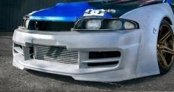 24 599 р. Передний бампер Rocket Banny  Nissan Skyline  R33 (1993-1998) (Неокрашенный)  с доставкой в г. Владивосток. Увеличить фотографию 2