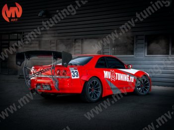 21 799 р. Крылья задние Rocket Banny Nissan Skyline R33 (1993-1998) (Неокрашенные)  с доставкой в г. Владивосток. Увеличить фотографию 2