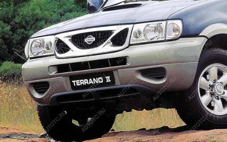 46 999 р. Передний бампер POLCAR Nissan Terrano2 R20 2-ой рестайлинг (1999-2006) (неокрашенный)  с доставкой в г. Владивосток