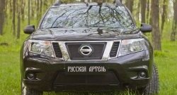 2 199 р. Защитная сетка решетки переднего бампера РА  Nissan Terrano  D10 (2013-2022) дорестайлинг, рестайлинг  с доставкой в г. Владивосток. Увеличить фотографию 3