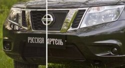 2 199 р. Защитная сетка решетки переднего бампера РА  Nissan Terrano  D10 (2013-2022) дорестайлинг, рестайлинг  с доставкой в г. Владивосток. Увеличить фотографию 4