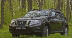 2 199 р. Защитная сетка решетки переднего бампера РА  Nissan Terrano  D10 (2013-2022) дорестайлинг, рестайлинг  с доставкой в г. Владивосток. Увеличить фотографию 6