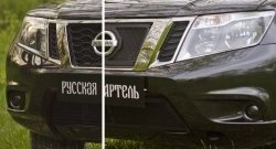 1 379 р. Защитная сетка решетки радиатора РА  Nissan Terrano  D10 (2013-2022) дорестайлинг, рестайлинг  с доставкой в г. Владивосток. Увеличить фотографию 2