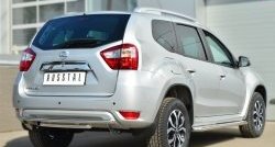 13 799 р. Защита заднего бампера (2 трубы Ø42 мм, нержавейка) SLITKOFF Nissan Terrano D10 дорестайлинг (2013-2016)  с доставкой в г. Владивосток. Увеличить фотографию 4