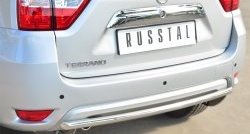 14 449 р. Одинарная защита заднего бампера из трубы диаметром 42 мм SLITKOFF  Nissan Terrano  D10 (2013-2022) дорестайлинг, рестайлинг  с доставкой в г. Владивосток. Увеличить фотографию 2