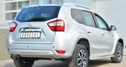 15 999 р. Одинарная защита заднего бампера из трубы диаметром 63 мм SLITKOFF  Nissan Terrano  D10 (2013-2022) дорестайлинг, рестайлинг  с доставкой в г. Владивосток. Увеличить фотографию 4