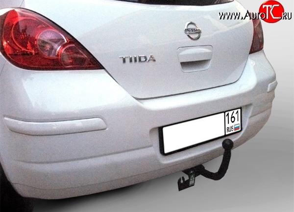 18 809 р. Фаркоп (рестайлинг) NovLine Nissan Tiida 1 хэтчбек C11 рестайлинг (2010-2014)  с доставкой в г. Владивосток