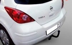 6 999 р. Фаркоп (хетчбек) Лидер Плюс Nissan Tiida 1 хэтчбек C11 рестайлинг (2010-2014) (Без электропакета)  с доставкой в г. Владивосток. Увеличить фотографию 2