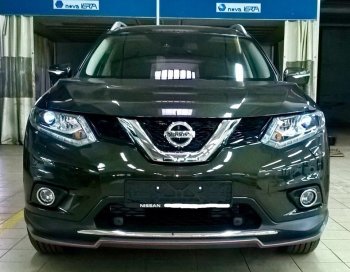 6 249 р. Накладка на передний бампер АвтоКрат  Nissan X-trail  3 T32 (2017-2022) рестайлинг (Неокрашенная)  с доставкой в г. Владивосток. Увеличить фотографию 2