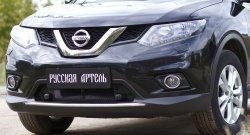 Защитная сетка решетки переднего бампера РА Nissan (Нисан) X-trail (Х-трейл)  3 T32 (2017-2022) 3 T32 рестайлинг