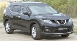 859 р. Зимняя заглушка решетки переднего бампера РА  Nissan X-trail  3 T32 (2013-2018) дорестайлинг  с доставкой в г. Владивосток. Увеличить фотографию 5