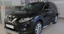 18 399 р. Защита переднего бампера (2 трубыØ63 и 42 мм, нержавейка) SLITKOFF Nissan X-trail 3 T32 дорестайлинг (2013-2018)  с доставкой в г. Владивосток. Увеличить фотографию 4