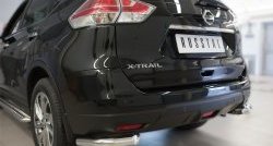 15 599 р. Защита заднего бампера (Ø63 мм уголки, нержавейка) SLITKOFF Nissan X-trail 3 T32 рестайлинг (2017-2022)  с доставкой в г. Владивосток. Увеличить фотографию 2