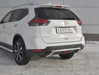 15 549 р. Защита заднего бампера (Ø42 мм волна, нержавейка) SLITKOFF Nissan X-trail 3 T32 рестайлинг (2017-2022)  с доставкой в г. Владивосток. Увеличить фотографию 4