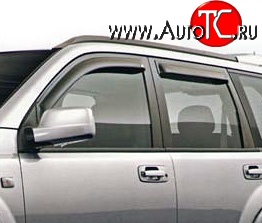 2 779 р. Дефлекторы окон (ветровики) Novline 4 шт Nissan X-trail 2 T31 дорестайлинг (2007-2011)  с доставкой в г. Владивосток