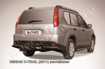 6 399 р. Уголки d57  Nissan X-trail  2 T31 (2007-2011) дорестайлинг (Цвет: серебристый)  с доставкой в г. Владивосток. Увеличить фотографию 1