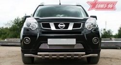 Декоративный элемент воздухозаборника Souz-96 (d10) Nissan X-trail 2 T31 рестайлинг (2010-2015)