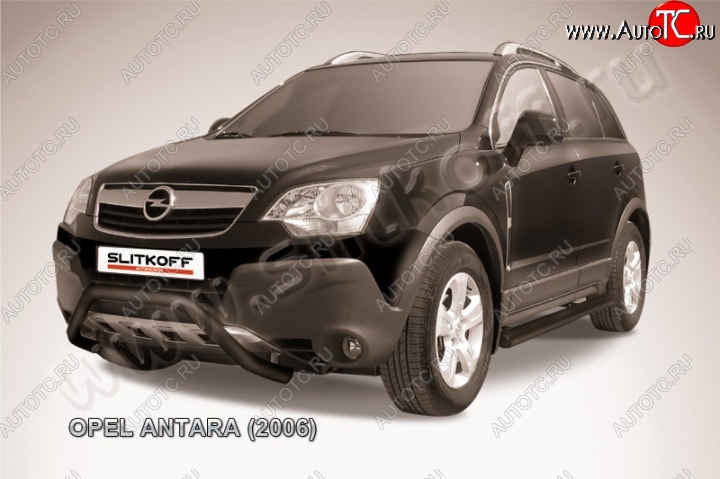 17 549 р. Кенгурятник d57 низкий мини  Opel Antara (2006-2010) (Цвет: серебристый)  с доставкой в г. Владивосток