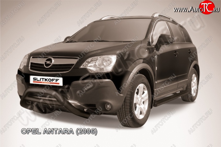 25 999 р. Кенгурятник d76 низкий  Opel Antara (2006-2010) (Цвет: серебристый)  с доставкой в г. Владивосток