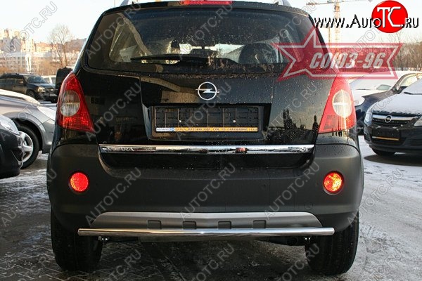 9 179 р. Защита заднего бампера Souz-96 (d42) Opel Antara (2006-2010)  с доставкой в г. Владивосток