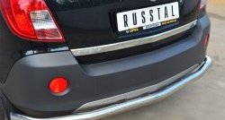 16 749 р. Одинарная защита заднего бампера из трубы диаметром 63 мм SLITKOFF  Opel Antara (2010-2015) рестайлинг  с доставкой в г. Владивосток. Увеличить фотографию 2