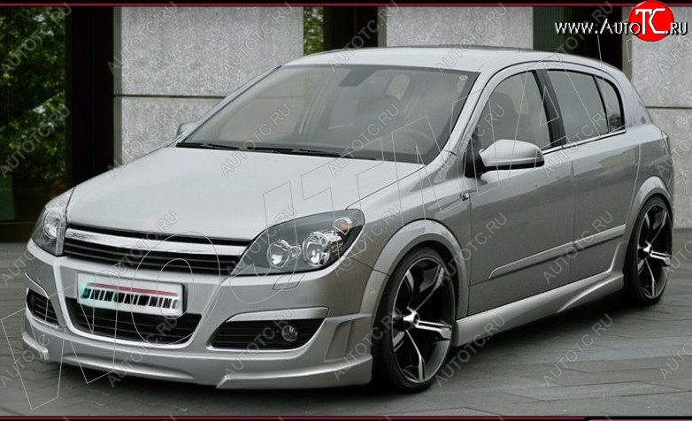 13 399 р. Пороги накладки ST Opel Astra H хэтчбек 5дв дорестайлинг (2004-2007)  с доставкой в г. Владивосток