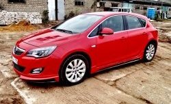 3 999 р. Накладка Sport на передний бампер Opel Astra J хэтчбек 5 дв.  рестайлинг (2012-2017) (Неокрашенная)  с доставкой в г. Владивосток. Увеличить фотографию 5