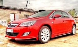 3 999 р. Накладка Sport на передний бампер Opel Astra J хэтчбек 5 дв.  рестайлинг (2012-2017) (Неокрашенная)  с доставкой в г. Владивосток. Увеличить фотографию 6