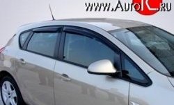 2 779 р. Дефлекторы окон (ветровики) Novline 4 шт. (седан / хетчбек)  Opel Astra  J (2009-2017) хэтчбек 5 дв. дорестайлинг, хэтчбек 5 дв.  рестайлинг  с доставкой в г. Владивосток. Увеличить фотографию 1