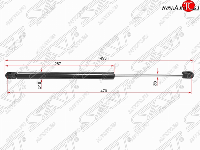 599 р. Газовый упор крышки багажника SAT  Opel Corsa  C (2000-2006)  с доставкой в г. Владивосток