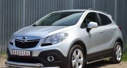 17 999 р. Защита переднего бампера (2 трубыØ63 мм, нержавейка) SLITKOFF  Opel Mokka (2012-2016)  дорестайлинг  с доставкой в г. Владивосток. Увеличить фотографию 4