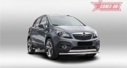 Защита переднего бампера одинарная Souz-96 (d60) Opel Mokka  дорестайлинг (2012-2016)