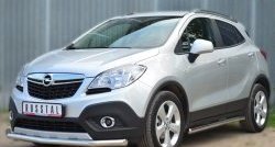 16 999 р. Одинарная защита переднего бампера диаметром 63 мм SLITKOFF Opel Mokka  дорестайлинг (2012-2016)  с доставкой в г. Владивосток. Увеличить фотографию 4