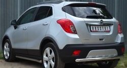 14 899 р. Одинарная защита заднего бампера из трубы диаметром 63 мм SLITKOFF  Opel Mokka (2012-2016)  дорестайлинг  с доставкой в г. Владивосток. Увеличить фотографию 4