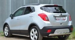 14 299 р. Защита заднего бампера (Ø75x42 мм, нержавейка) Russtal Opel Mokka  дорестайлинг (2012-2016)  с доставкой в г. Владивосток. Увеличить фотографию 4