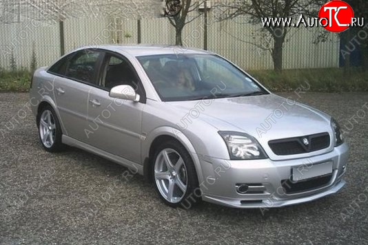 5 749 р. Накладка на передний бампер CT Opel Vectra C универсал дорестайлинг (2002-2005) (Неокрашенная)  с доставкой в г. Владивосток