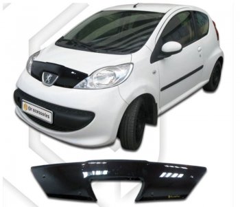 Дефлектор капота CA-Plastiс Peugeot (Пежо) 107  PN (2005-2009) PN хэтчбэк 3 дв. дорестайлинг