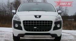 14 309 р. Одинарная защита переднего бампера диаметром трубы 60 мм Souz-96 Peugeot 3008 дорестайлинг (2009-2013)  с доставкой в г. Владивосток. Увеличить фотографию 2