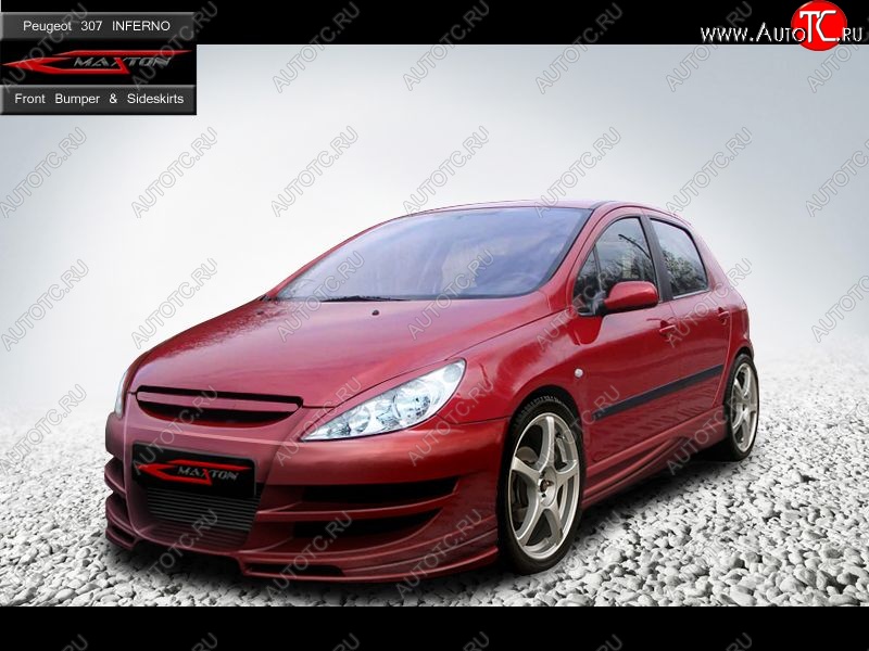 27 699 р. Передний бампер Inferno Peugeot 307 универсал дорестайлинг (2001-2005)  с доставкой в г. Владивосток