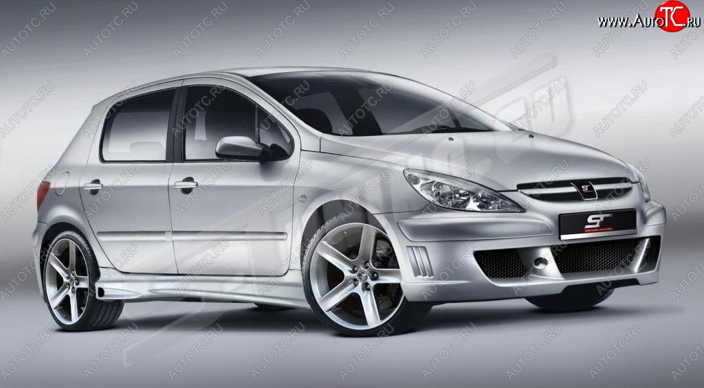 26 599 р. Передний бампер ST Peugeot 307 универсал дорестайлинг (2001-2005)  с доставкой в г. Владивосток