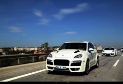 42 299 р. Пластиковый капот TECHART MAGNUM Porsche Cayenne 958 (2010-2014) (Неокрашенный)  с доставкой в г. Владивосток. Увеличить фотографию 4