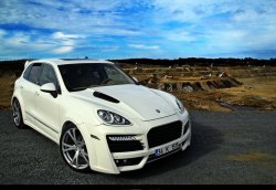 42 299 р. Пластиковый капот TECHART MAGNUM Porsche Cayenne 958 (2010-2014) (Неокрашенный)  с доставкой в г. Владивосток. Увеличить фотографию 6