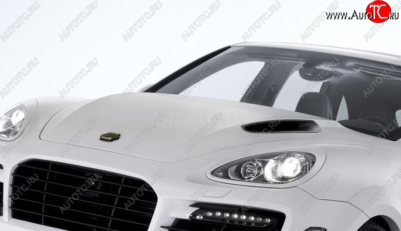 42 299 р. Пластиковый капот TECHART MAGNUM Porsche Cayenne 958 (2010-2014) (Неокрашенный)  с доставкой в г. Владивосток