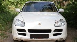 1 599 р. Реснички на фары RA Porsche Cayenne 955 (2002-2006) (Неокрашенные)  с доставкой в г. Владивосток. Увеличить фотографию 3