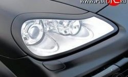 2 299 р. Реснички на фары JE Design Porsche Cayenne 957 (2007-2010) (Неокрашенные)  с доставкой в г. Владивосток. Увеличить фотографию 4