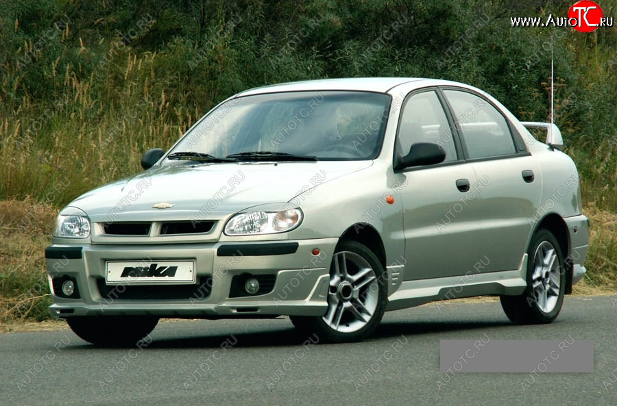 10 699 р. Передний бампер Nika Daewoo Lanos T100 дорестайлинг, седан (1997-2002) (Неокрашенный, Без вставок под ПТФ)  с доставкой в г. Владивосток