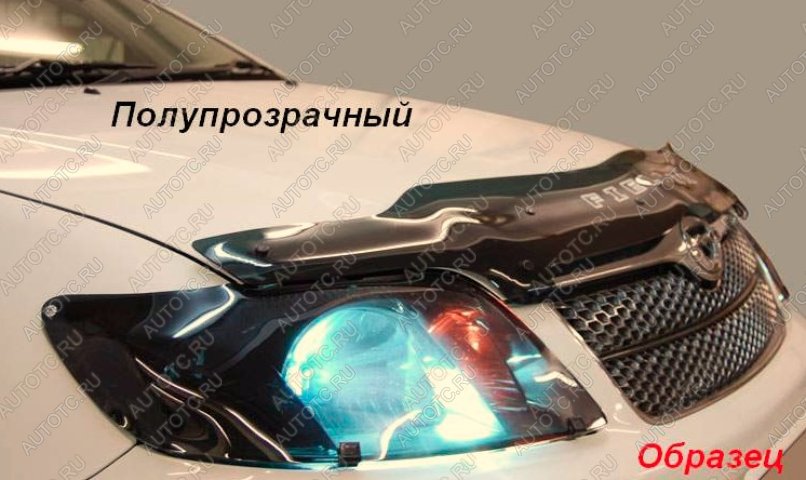 2 049 р. Дефлектор капота CA-Plastiс  Mitsubishi ASX (2010-2020) дорестайлинг, 1-ый рестайлинг, 2-ой рестайлинг (серия Classic полупрозрачный)  с доставкой в г. Владивосток