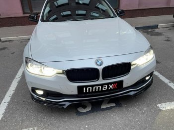 12 999 р. Юбка переднего бампера (Sport,Luxury, SE) INMAX  BMW 3 серия ( F30,  F31) (2015-2018) седан рестайлинг, универсал рестайлинг (неокрашенная)  с доставкой в г. Владивосток. Увеличить фотографию 1